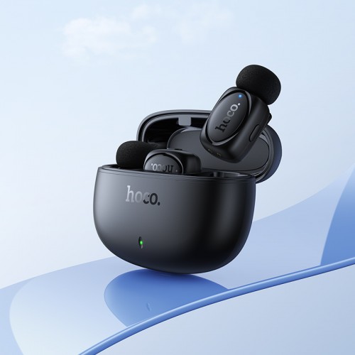 Бездротова мікрофонна система HOCO L19 Graceful dual-mic (iP/Type-C) Black