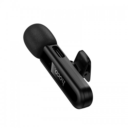 Беспроводная микрофонная система HOCO L20 Fair (Lightning) Black