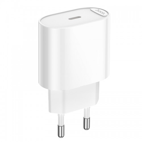 Сетевое зарядное устройство HOCO C109A(PD20W) Fighter, однопортовое PD20W, белое