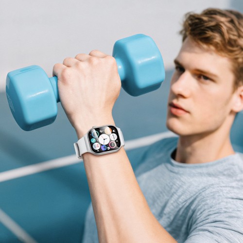 Смарт-часы HOCO Y33 51 мм. 200 мАч. Спортивные смарт-часы (версия с звонками) Silver