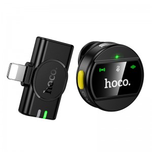 Бездротова мікрофонна система HOCO L21 Charm magnetic (Lightning) Black