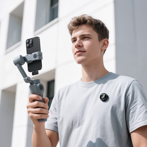 Беспроводная микрофонная система HOCO L21 Charm magnetic (Lightning) Black