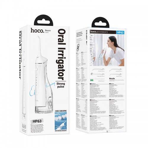 Іригатор HOCO HP63 2000 mAh. IPX7. Electric oral flushing device