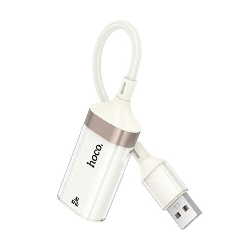 Кабель-перехідник HOCO UA41 Crystal USB ethernet adapter(100 mbps) apricot