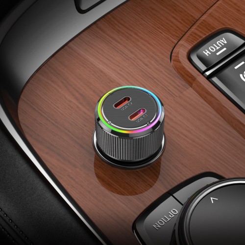 Автомобильное зарядное устройство HOCO NZ14B Guerrero PD50W(2C) автомобильное зарядное устройство Black