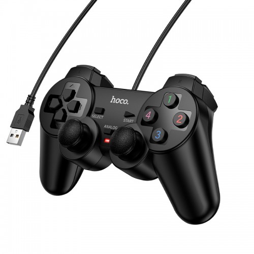 Проводной геймпад HOCO GA3 Fast link wired game controller Black