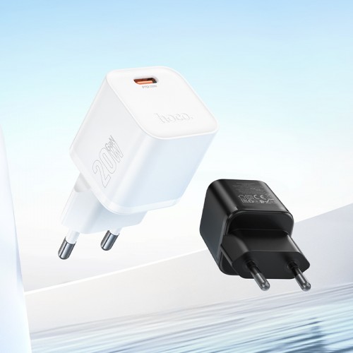 Сетевое зарядное устройство HOCO N64 Ingenious однопортовое PD20W charger Black