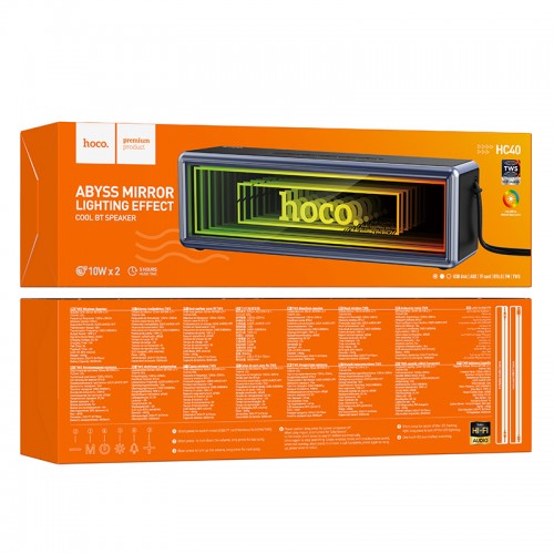 Портативная колонка HOCO HC40 Luz sports BT speaker, 10W*2, чёрная