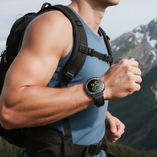 Смарт-часы HOCO Y37 AMOLED 36 мм. 520 мА·ч. Спортивные часы с GPS (версия с звонками) Черные