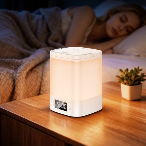 Світильник HOCO HX15 1.5W. 1200 mAh. Smart clock night light White