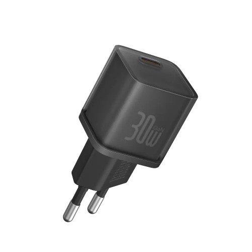 Мережевий зарядний пристрій Baseus GaN5S Fast Charger 1C 30W EU Cluster Black