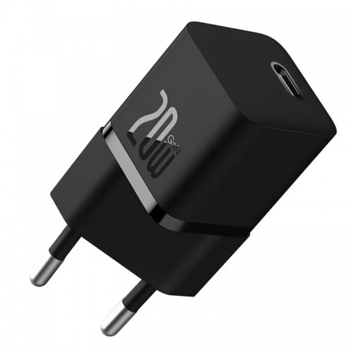 Мережевий зарядний пристрій Baseus GaN5 Fast Charger(mini) 1C 20W EU Black