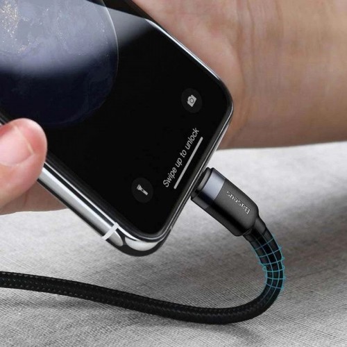Кабель Baseus Cafule Cable Type-C to iP PD 20W 1m Gray+Black
