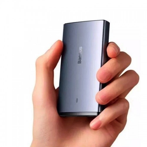 Мережевий зарядний пристрій з кабелем Baseus GaN5 Pro Ultra-Slim Fast Charger C+U 65W Gray((With Mini White Cable C to C 100W(20V/5A) 1m Black)