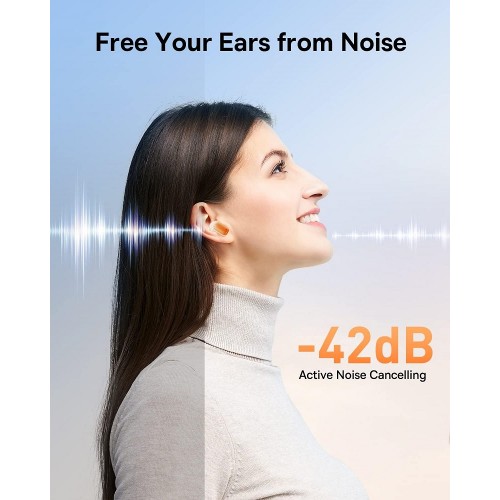 Беспроводные наушники TWS Baseus AirNora 2, ANC, Gradient Orange