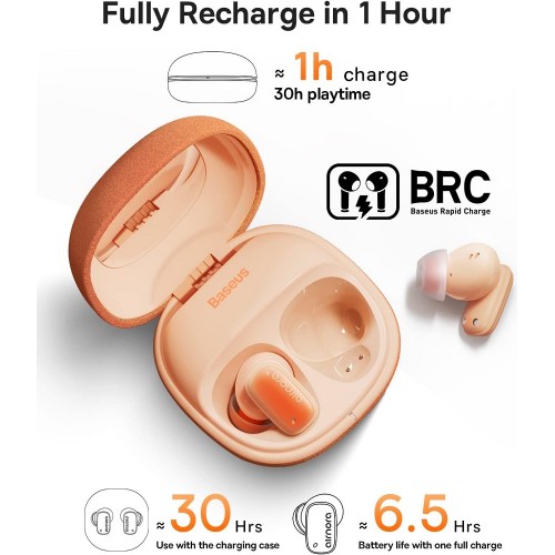 Беспроводные наушники TWS Baseus AirNora 2, ANC, Gradient Orange