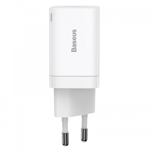 Сетевое зарядное устройство Baseus Super Si Pro Quick Charger C+U 30W EU White