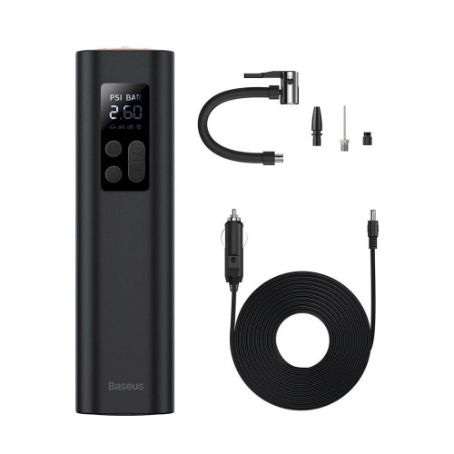 Автомобильный насос Baseus Super Mini Inflator Pump Black