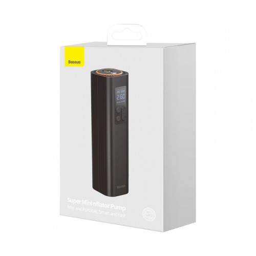 Автомобильный насос Baseus Super Mini Inflator Pump Black