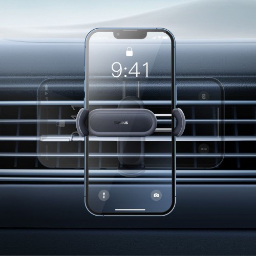 Автодержатель для телефона Baseus Steel Cannon 2 Air Outlet Car Mount Black