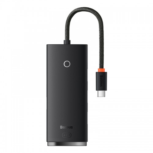 USB-хаб Baseus серии Lite, 4-портовый адаптер Type-C HUB (Type-C на USB 3.0*4), 25 см, чёрный