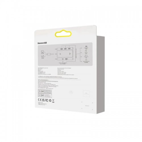 USB-хаб Baseus Lite Series, 4-портовый адаптер-концентратор Type-C HUB (Type-C на USB 3.0*4), 1 м, чёрный