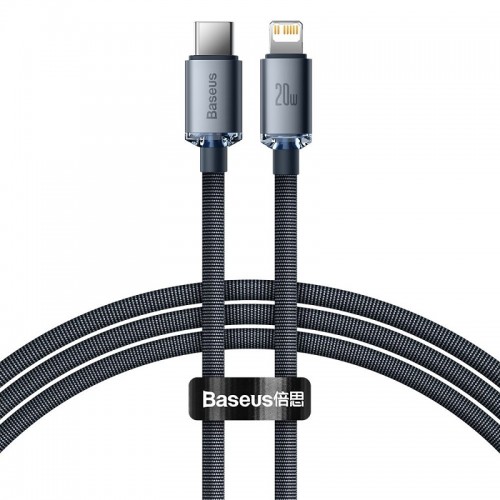 Кабель Baseus Crystal Shine Series Fast Charging Data Cable Type-C to iP 20W 2m Black