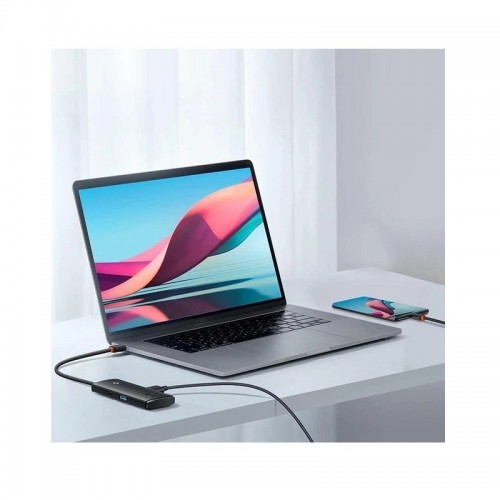 USB-хаб Baseus серии Lite 4-портовый USB-A HUB адаптер (USB-A на USB 3.0*4) 25 см, чёрный