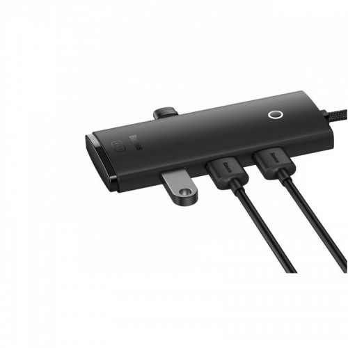USB-хаб Baseus серии Lite, 4-портовый USB-A HUB адаптер (USB-A — USB 3.0*4), 1 м, чёрный