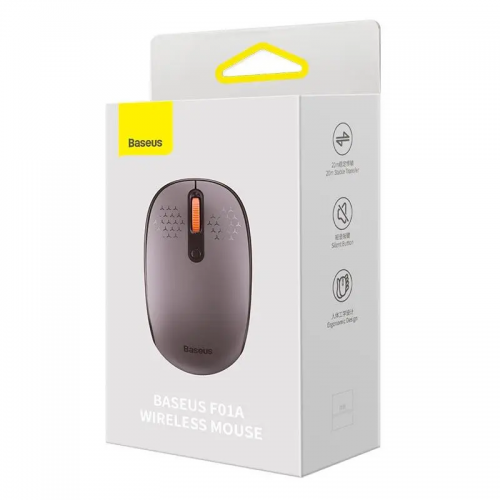 Маніпулятор миша бездротова Baseus F01A Wireless Mouse Frosted Gray