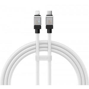 Кабель Baseus CoolPlay Series Fast Charging Cable Type-C to iP 20W 2m White