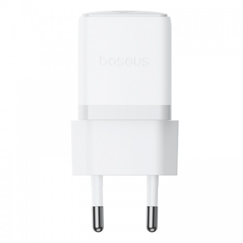 Мережевий зарядний пристрій Baseus Palm Fast Charger 1C 20W EU Moon White (with Baseus Mini White Cable USB-C to USB-C 60W (20V/3A) 1m Moon White)