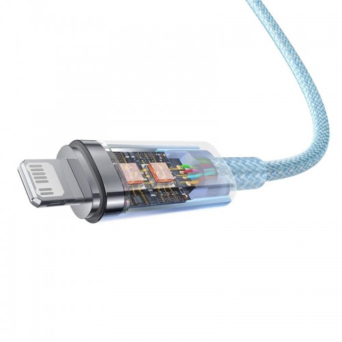 Кабель Baseus Explorer Series Fast Charging Cable with Smart Temperature Control Type-C to iP 20W 1m Blue