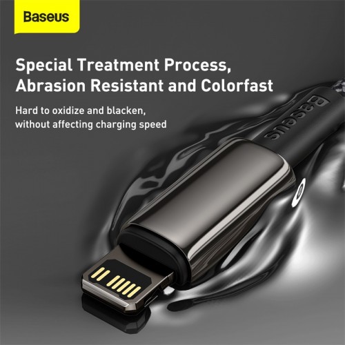 Кабель Baseus Tungsten Gold Fast Charging Data Cable Type-C to iP PD 20W 2m Black