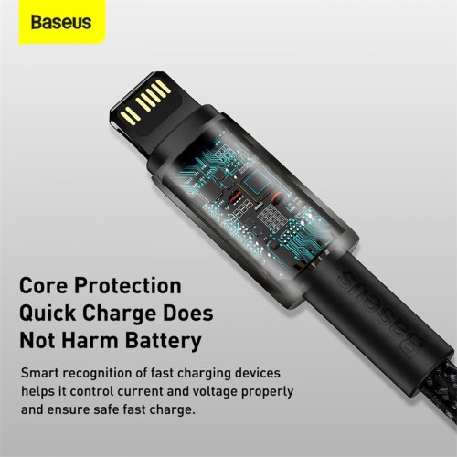 Кабель Baseus Tungsten Gold Fast Charging Data Cable Type-C to iP PD 20W 2m Black