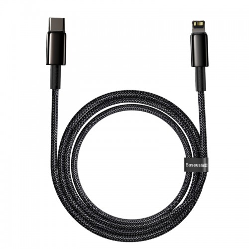 Кабель Baseus Tungsten Gold Fast Charging Data Cable Type-C to iP PD 20W 2m Black