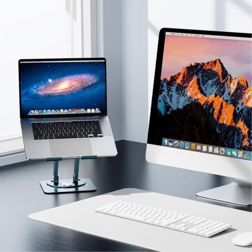 Підставка для ноутбука Baseus UltraStable Pro Series Rotatable and Foldable Laptop Stand (Three-Fold Version) Space Grey