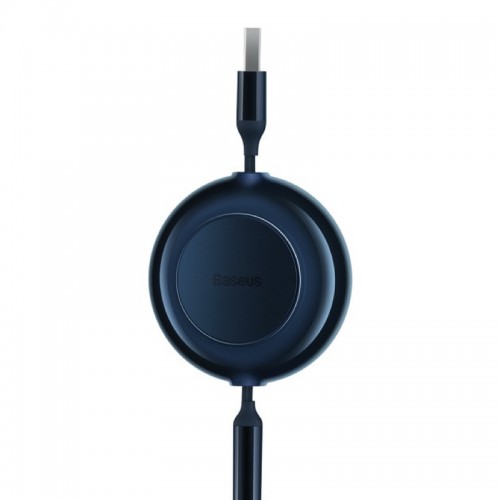 Кабель Baseus Bright Mirror 2 Series Retractable 3-in-1 Fast Charging Data Cable USB to M+L+C 3.5A 1.1m Blue