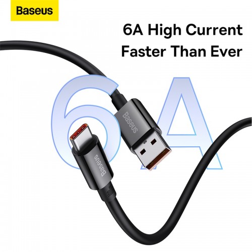Кабель Baseus Superior Series Fast Charging Data Cable USB to Type-C 100W 2m Cluster Black