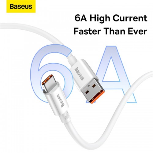 Кабель Baseus Superior Series Fast Charging Data Cable USB to Type-C 100W 2m Moon White