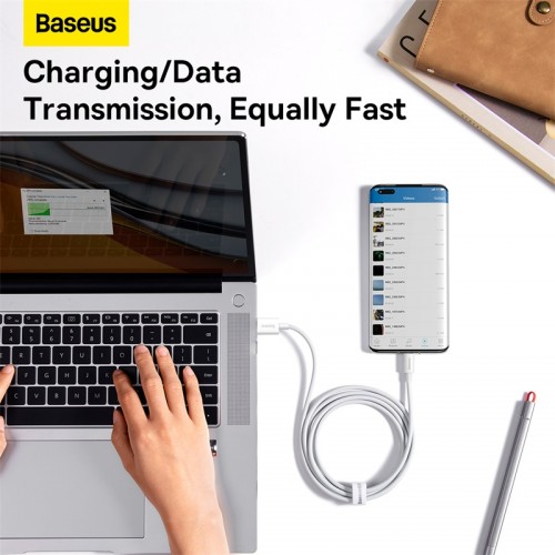 Кабель Baseus Superior Series Fast Charging Data Cable USB to Type-C 100W 2m Moon White