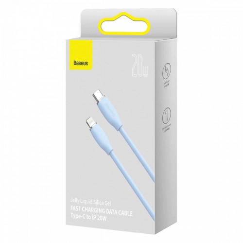 Кабель Baseus Jelly Liquid Silica Gel Fast Charging Data Cable Type-C to iP 20W 2m Blue