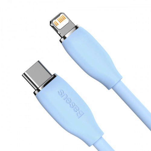 Кабель Baseus Jelly Liquid Silica Gel Fast Charging Data Cable Type-C to iP 20W 2m Blue