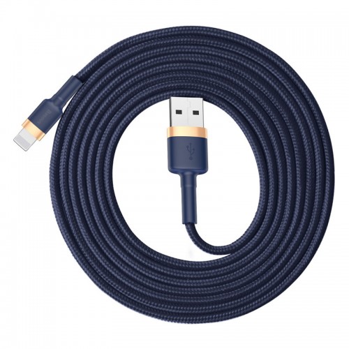 Кабель Baseus Cafule Cable USB для iP 1.5A 2 м Золотой+Синий
