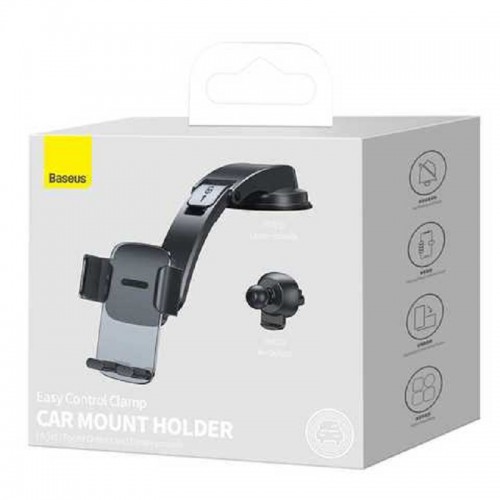 Автотримач для телефона Baseus Easy Control Clamp Car Mount Holder (A Set) Black