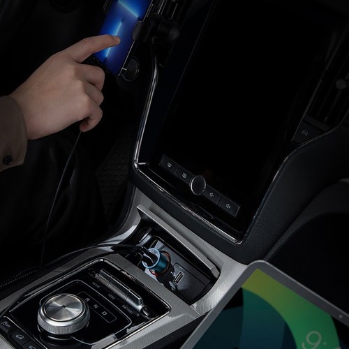 Автомобільний зарядний пристрій Baseus Golden Contactor Max Dual Fast Charger Car Charger U+C 60W Blue