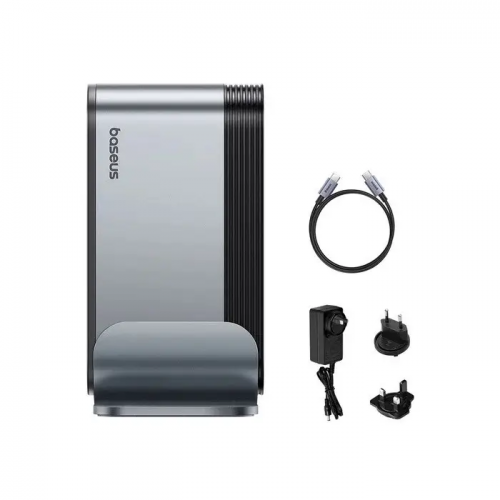 USB-хаб Baseus UnionJoy 17-Port Triple-Display Docking Station Space Grey（USB-C to HDMI4K@60Hz*2+DP4K@60Hz*1+USB3.0*3+USB-C3.0*2+USB2.0*2+PD*1+PC*1+