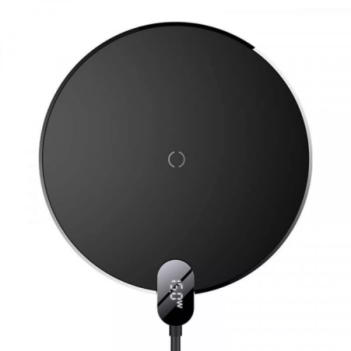 Беспроводное зарядное устройство Baseus Digital LED Display Gen 2 Wireless Charger 15W Black