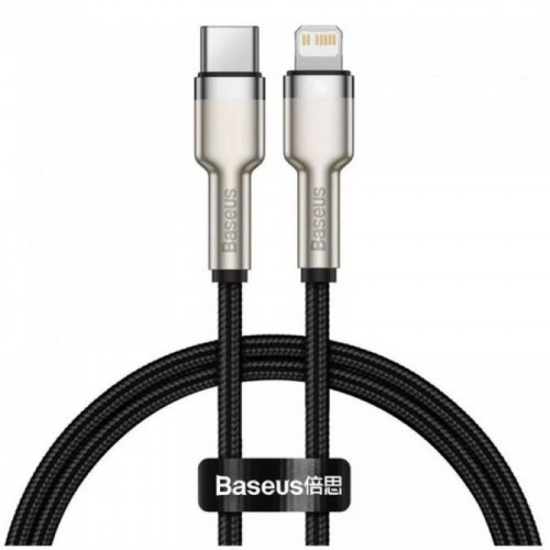Кабель Baseus Cafule Series Metal Data Cable Type-C to iP PD 20W 0.25m Black