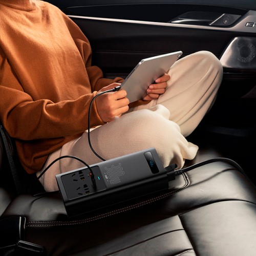 Автомобільний інвертор Baseus IGBT Power Inverter 300W (110V US/JP ) Black